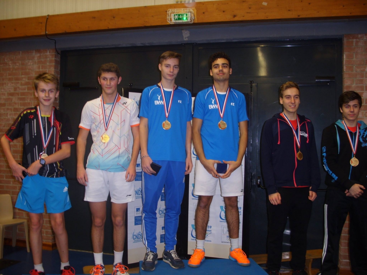Résultats du Championnat Départemental Jeunes de doubles - Badminton  Wambrechies Marquette